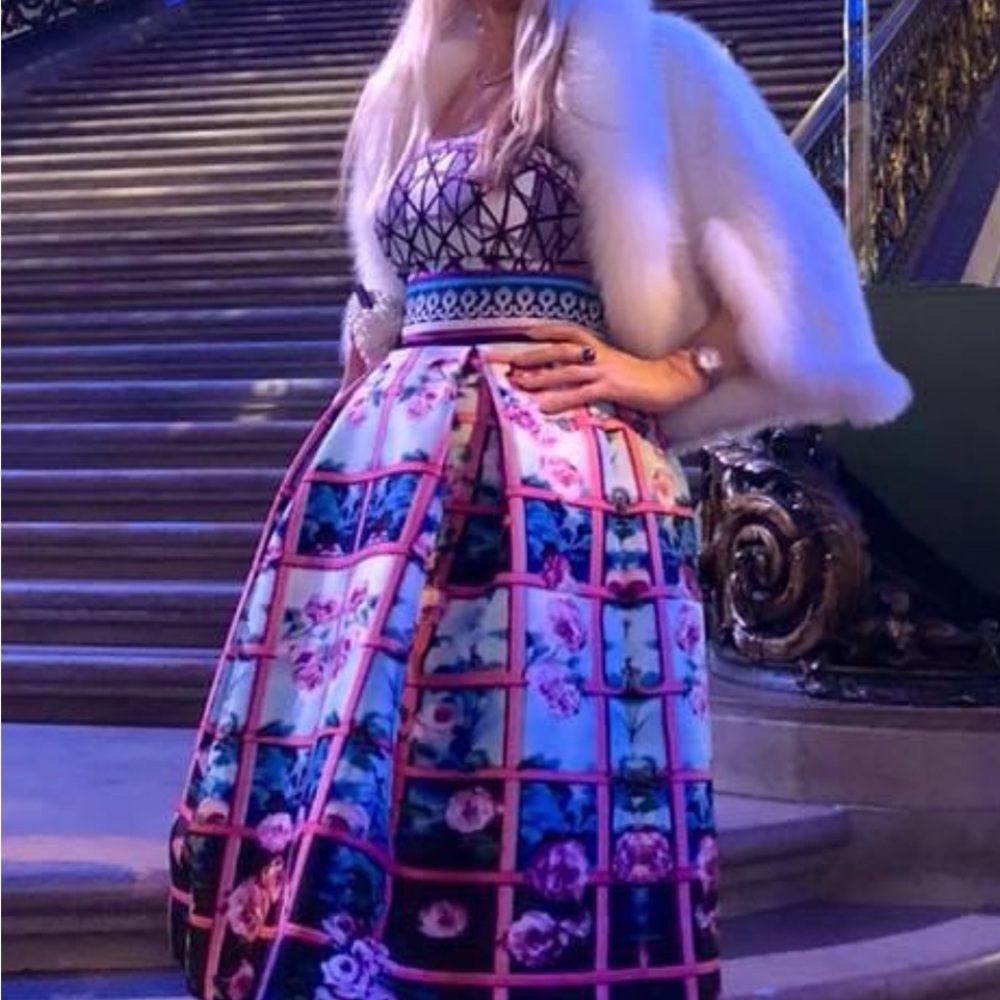 Mary Katrantzou Rose Floral Midi Dress